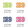 Big Dot of Happiness 100th Birthday - Cheerful Happy Birthday - DIY Shaped Colorful One Hundredth Birthday Party Cut-Outs - 24 Count - 2 of 4