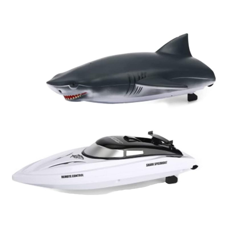 Jupiter Creations, Inc Shark Boat 2.4G Remote Control Water Toy, 1 of 5