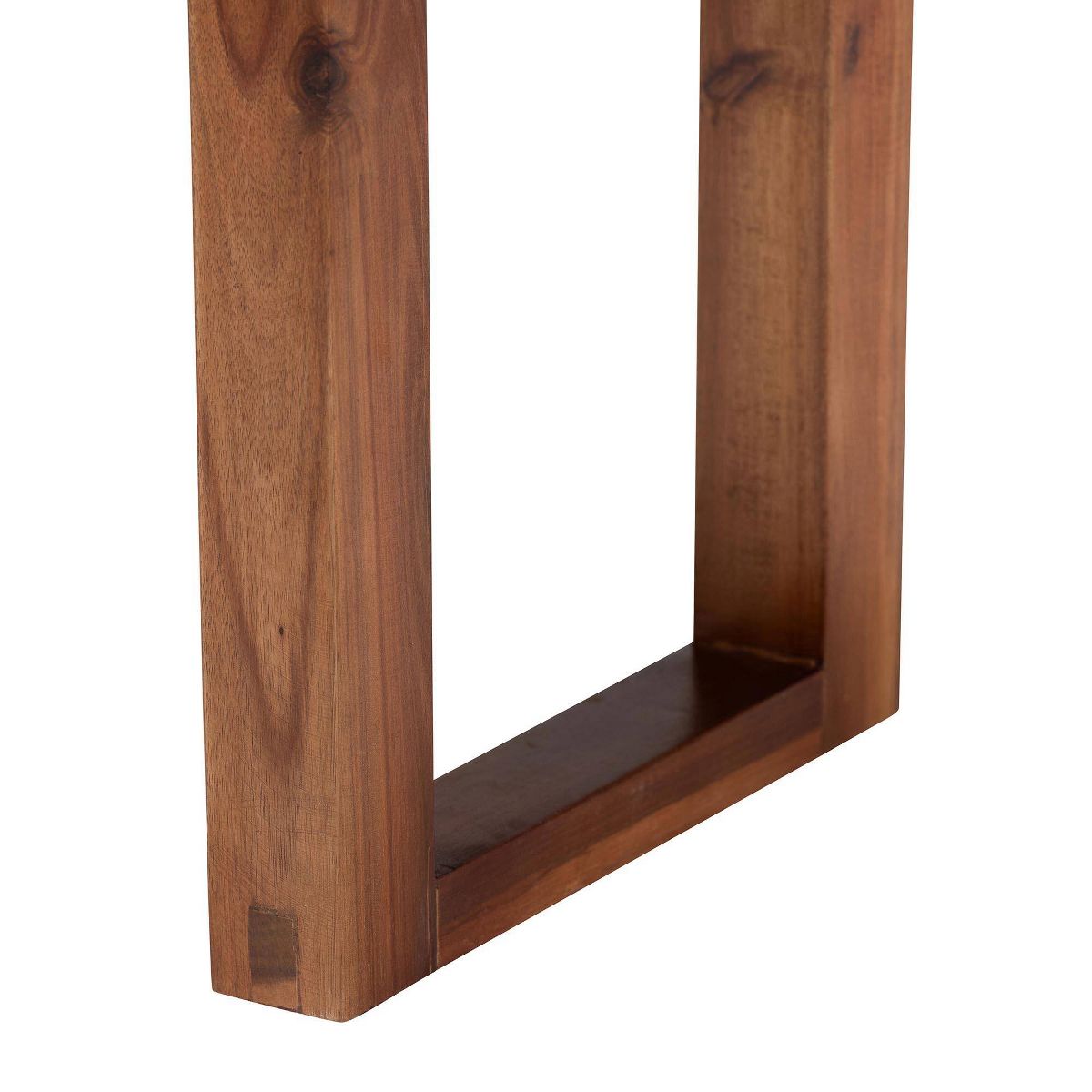 bali & pari Prunella Two Tone Seagrass and Acacia Wood Accent Bench Navy Blue/Brown/Natural Brown: Rectangular, Spot Clean, No Assembly Required - thumbnail 5
