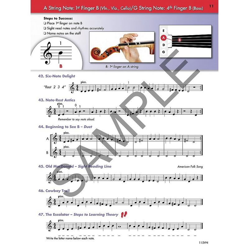KJOS String Basics Book 1 for Violin, 2 of 3