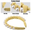 Unique Bargains Women's Fashion Faux Pearl Braided Tape Headband Hairband 0.79 Inch Wide 1 Pc - 3 of 4