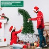 6FT Santa Hat Style Pre-lit Christmas Tree, Hinged Artificial Xmas Tree Pine Tree with 250 Warm White Lights, 839 Branch Tips for Holiday Party - 4 of 4