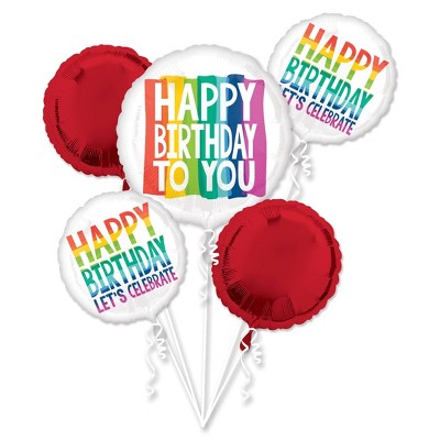 Rainbow Wishes Balloon Bouquet