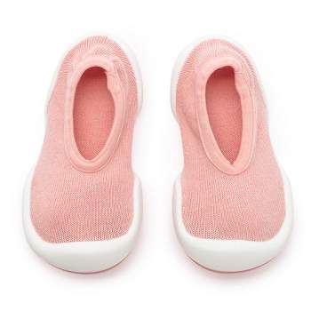 Komuello Toddler Boy Girl First Walk Sock Shoes Flat Style Solid Colors