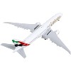 Boeing 777-300ER Commercial Aircraft with Flaps Down White with Tail Stripes 1/400 Diecast Model Airplane by GeminiJets - 3 of 4