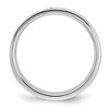 Black Bow Jewelry 7mm Rhodium Plated Sterling Silver Light Flat Comfort Fit Band - 2 of 4
