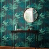 Jungle Mood Green and Black Leaves Tropical Paste the Wall Wallpaper - image 2 of 4