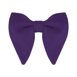 Allegra K Men's Pre-tied Solid Color Formal Party Prom Velvet Bow Ties One Size - 1 of 4