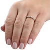 Pompeii3 1/4Ct Baguette & Round Diamond Wedding Ring Stackable Band 14k Gold Lab Created - 4 of 4