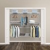 Tangkula Wall Mounted Custom Closet Adjustable Hanging Storage Organizer Rack - 2 of 4