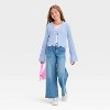 Girls' Open Knit Flyaway Cardigan - art class™ - 3 of 3