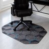 Anji Mountain Anji Mountain 36"x48" Kaleidoscope Gaming Rug'D Chair Floor Mat Blue: Durable, Skid-Resistant, Indoor Use - 4 of 4