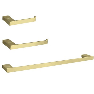 Elegant Lighting Sofia 3-Piece Bathroom Hardware Set in Brushed Gold