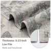 Washable Area Rug for Living Room, Soft Vintage Large Bedroom Carpet, Retro Farmhouse Low Pile Non-Slip Accent Rug for Dining Room - 3 of 4