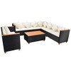 vidaXL Patio Furniture Set Set of 6 Black, Cream White - 4 of 4