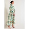 June + Vie by Roaman's Women's Plus Size Raglan Puff Sleeve Maxi Dress - 4 of 4