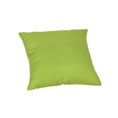 Casual Cushion Solid Sunbrella Fabric 1-Piece Indoor/Outdoor Square Throw Pillow, 15"W x 15"L