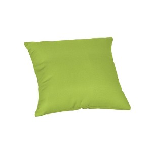 Casual Cushion Solid Sunbrella Fabric 1-Piece Indoor/Outdoor Square Throw Pillow, 15"W x 15"L - 1 of 4