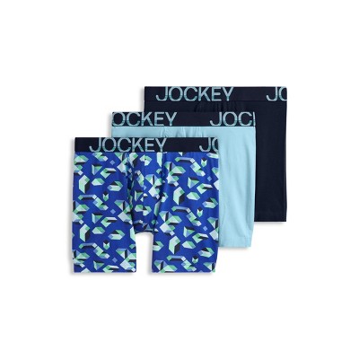 Jockey Men's ActiveStretch 7" Long Leg Boxer Brief - 3 Pack