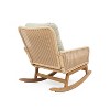 Vatros Contemporary Minimalist Wicker Rocking Chair Indoor and Outdoor Accent Chair - 4 of 4