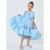 2Bunnies Girls Petticoat High-Low Ruffled Shimmer Birthday Gown Princess Dress - 4 of 4
