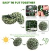Artificial Topiary Balls Set of 2, Flower Topiary Balls Decorative Balls for Outdoor and Indoor, Wedding Decoration - 4 of 4