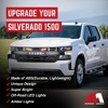 AMERICAN MODIFIED Grille w/ Off-Road and Amber LEDs, Compatible with 2019-2021 Chevy Silverado 1500, Armor, Matte Black - 3 of 4