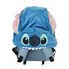 Disney Stitch Tropical Print 17.5" Hooded Backpack - 2 of 4