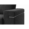 CAVINAS Woven Accent Chair with Removable Backrest and Steel Legs,Cozy Upholstered Living Room Chairs,Reading Chairs for Living Room - 4 of 4