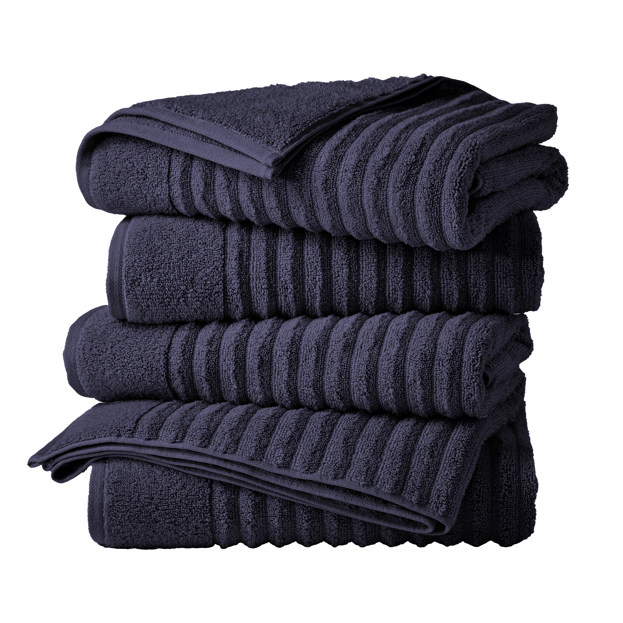 Luxury Cotton Ribbed Texture Towel Set