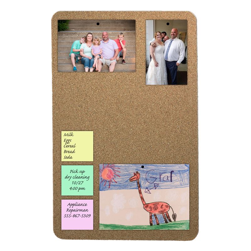 Flipside Products Cork Bulletin Board, 12" x 18", Pack of 6, 3 of 6