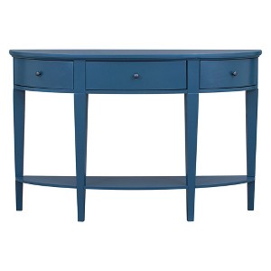 Console Table U-Style Modern Curved Sofa Table With 3 Drawers And 1 Shelf Home Furnishing Console Sofa Table - 1 of 3