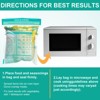 Itopfox 100 Pcs Reusable Zipper Microwave Steam Bags for Cooking Vegetables, Potatoes, and Meat - Leakproof & Durable - 4 of 4