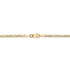 Black Bow Jewelry 2.25mm, 14k Yellow Gold, Flat Figaro Chain Necklace - 4 of 4