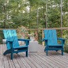 Flash Furniture Halifax Adirondack Chair with Cup Holder, Weather Resistant HDPE Adirondack Chair - 2 of 4