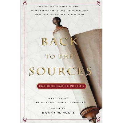 Back to the Sources - by  Barry W Holtz (Paperback)