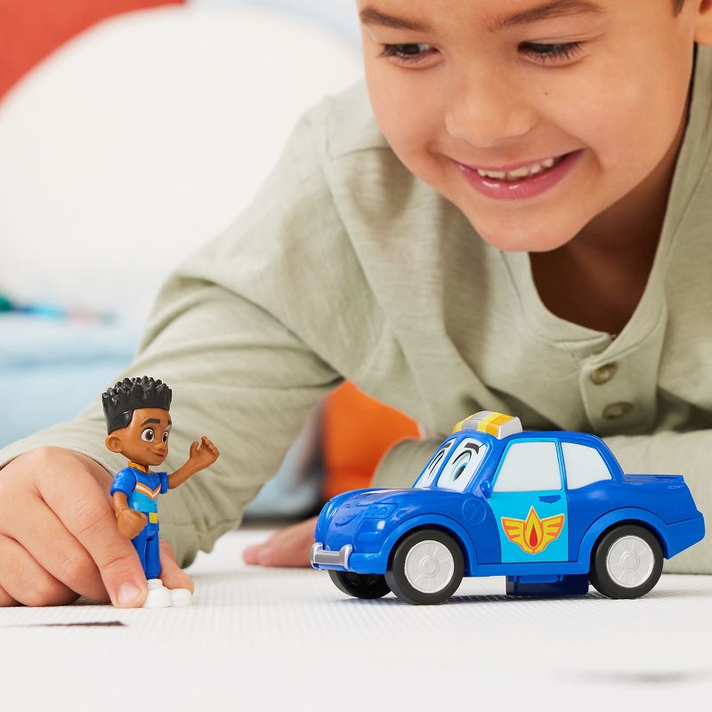 Disney Junior Firebuds Friends Jayden and Piston Figure and Police Car Set, 3 of 12