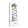 Stupell Industries Bless This Kitchen Stacked Ornate Bowls Succulent Plant, 20" x 48" - 3 of 4