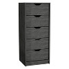 Grungis 5-Drawer Dresser with Storage,Minimalist Tall Narrow Dresser with Pull Out System for Bedroom Living Room - 4 of 4