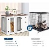 43'' Dog Crate Furniture,Dog Crate with Storage Drawers and Compartments-Durable Dog Kennel Cage for Small to Large Pets, Secure Door Latch Included - 4 of 4