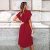 Women's Collared Front Twist Tulip Hem Midi Dress - Cupshe - 4 of 4