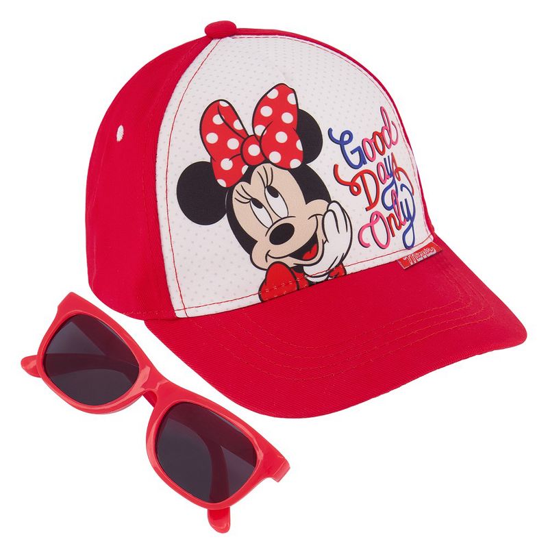 Minnie Mouse Girls Baseball cap & Sunglasses, Ages 2-4, 1 of 7