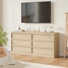 Garvee 3 Drawer Dresser for Bedroom, Natural Nightstand 3 Chest of Drawers with Large Storage, Small Bedside Table for Living Room, Nursery, Entryway - 3 of 4