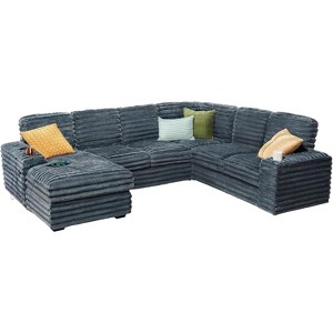 AMERLIFE Sectional Sofa with USB Ports& Storage - 1 of 4
