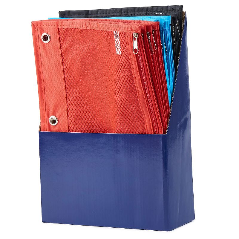 CLI Charles Leonard Zipper Binder Pencil Pouch Assorted Colors 24/Pack CHL76330ST, 2 of 3