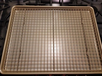 2pc Nonstick Baking Sheet And Cooling Rack Set Gray Figmint Target