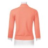 Women's 3/4 Sleeve Open Front Cropped Cardigan Sweater Lightweight Knit Short Bolero Shrugs - 4 of 4