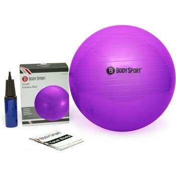 BodySport Standard Exercise Ball with Pump, Exercise Equipment for Home, Office, Gym, and Classroom