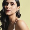 SOHI Women's Champayne Gold Crystal Bar Stud Earrings - 3 of 4