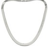 Black Bow Jewelry Men's 8.75mm, Sterling Silver Solid Herringbone Chain Necklace - 3 of 4
